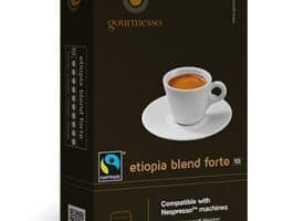 Gourmesso Espresso Etiopia Blend Forte Dark Roast Capsules 10 Count
