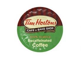 Tim Horton's Decaf Arabica Dark Roast Coffee Single Servce Coffee Cups 24ct