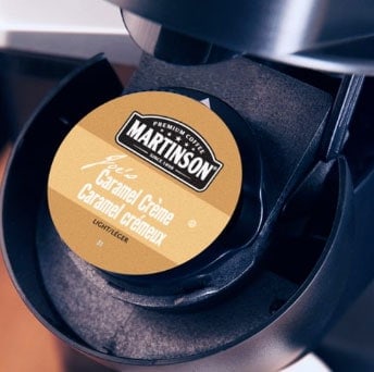 Martinson Joe's Caramel Creme Coffee Light Roast Real Cups 24ct