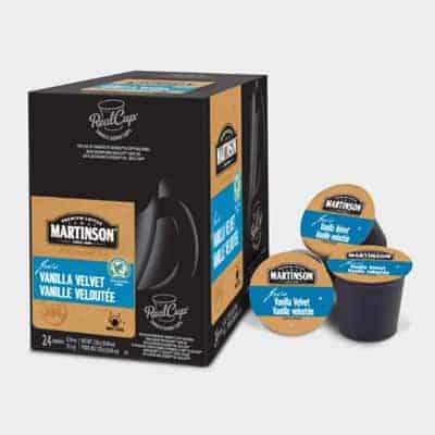 Martinson Joe's Vanilla Velvet Coffee Light Roast Real Cups 24ct