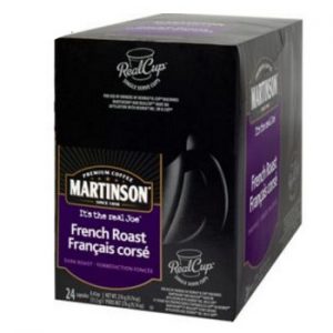 Martinson French Roast Dark Roast Real Cups 24ct