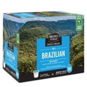 Brown Gold Brazilian Coffee Dark Roast RealCups 24ct
