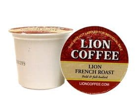 Lion Coffee French Roast Dark Roast 12ct Single Serve Coffee