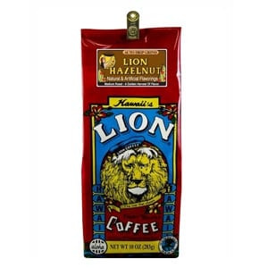Lion Coffee Hazelnut Medium Roast 10oz