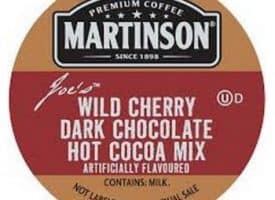 Martinson Wild Cherry Dark Chocolate Light Roast Real Cups 24ct
