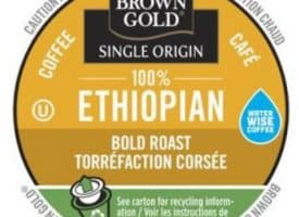 Brown Gold Ethiopian Coffee Dark Roast RealCups 24ct