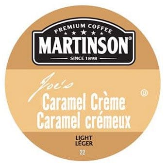 Martinson Joe's Caramel Creme Coffee Light Roast Real Cups 24ct