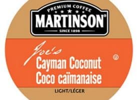 Martinson Joe's Cayman Coconut Coffee Light Roast Real Cups 24ct