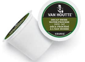 Van Houtte Decaf Swiss Water Fair Trade Organic Coffee Blend Light Roast Kcups 24ct