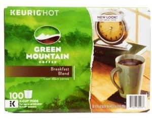 Green Mountain Breakfast Blend Light Roast Kcups 54ct