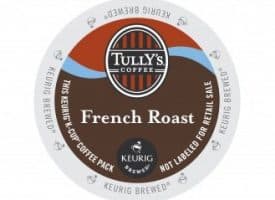 Tully's Coffee French Roast Dark Roast Kcups 24ct