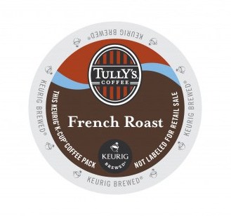 Tully's Coffee French Roast Dark Roast Kcups 24ct