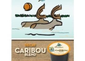 Caribou Coffee Decaf Caribou Blend Medium Roast Kcups 24ct