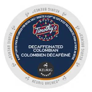 timothy's colombian decaf coffee keurig k cups