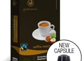 Gourmesso Hazelnut Soffio Nocciola Dark Roast Espresso Capsules 10ct