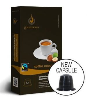 Gourmesso Hazelnut Soffio Nocciola Dark Roast Espresso Capsules 10ct