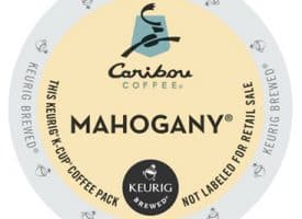 Caribou Coffee Mahogany Blend Dark Roast Kcups 24ct