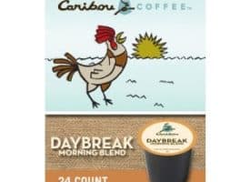 Caribou Coffee Daybreak Light Roast Kcups 24ct