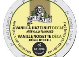 Van Houtte Decaf Vanilla Hazelnut Light Roast KCups 24ct