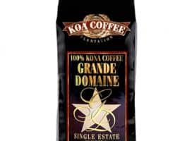 Koa Coffee Grand Domaine Kona Whole Bean Coffee Medium Dark Roast 8oz