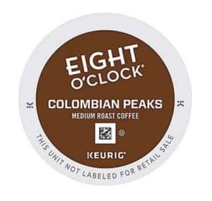Eight O' Clock Colombian Peaks Medium Roast Coffee K cups®  24ct