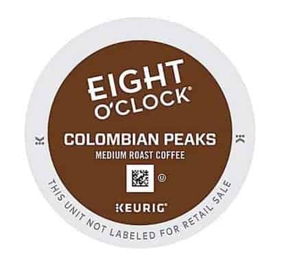 Eight O' Clock Colombian Peaks Medium Roast Coffee K cups® 24ct