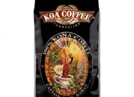 Koa Coffee Swiss Decaf Kona Blend Whole Bean Coffee Medium Blend 16oz