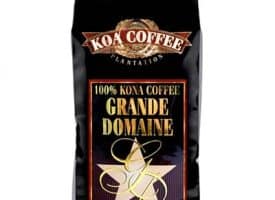 Koa Coffee Grand Domaine Kona Whole Bean Coffee Medium Dark Roast 16oz