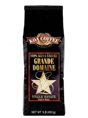Koa Coffee Grand Domaine Kona Whole Bean Coffee Medium Dark Roast 16oz