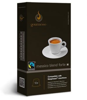 Gourmesso Messico Blend Forte Espresso Dark Roast Capsules 10ct