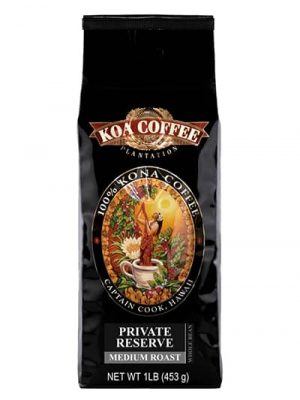 Koa Coffee Private Reserve Kona Whole Bean Coffee Medium Roast 16oz