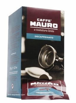 Mauro Decaf Regular Espresso Dark Roast Coffee ESE Capsules 18ct