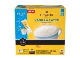 Gevalia Caramel Vanilla Latte Espresso Roast Kcups 9ct