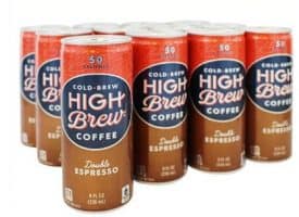 High Brew Coffee Double Espresso Cold Brew Coffee 8oz 12ct