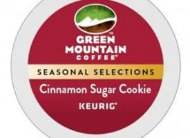Green Mountain Coffee Cinnamon Sugar Cookie Light Roast Seasonal K cups®  24ct