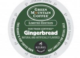 Green Mountain Coffee Fair Trade Gingerbread Light Roast Seasonal K cups®  24ct