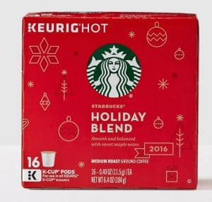 Starbucks Holiday Blend 2016 Medium Roast K cups®  Pods 32ct