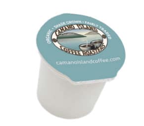 Camano Island Coffee Roasters Organic Dark Roast Recyclable Coffee Pods 32ct