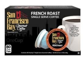 San Francisco Bay French Roast Dark Roast Single Serve K-Cups One Cup 80ct