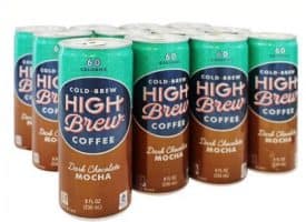 High Brew Coffee Dark Chocolate Mocha Cold Brew Coffee 8oz 12ct