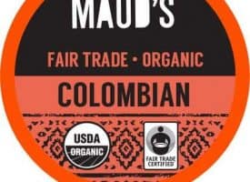 Maud's Righteous Blends Organic Colombian Medium Roast Recyclable Coffee Pods 96ct