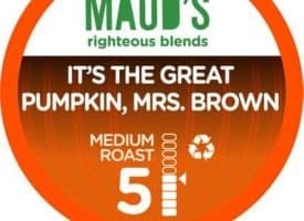 Maud's Righteous Blends Pumpkin Spice Blend Medium Roast Recyclable Coffee Pods 100ct