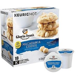Gloria Jean's Macadamia Cookie Medium Roast K cups®  18ct