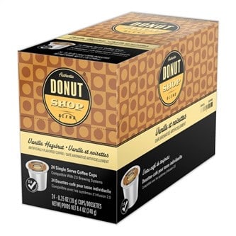 Authentic Donut Shop Blend Vanilla Hazelnut Medium Roast Single Serve ...