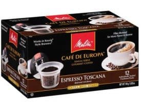 Melitta Coffee Espresso Toscana Extra Dark Roast K cups®  12ct