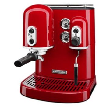 KitchenAid Pro Series Espresso Maker with Dual Independent Boilers KES2102CA, One Size, Candy Apple Red - Quality Coffee