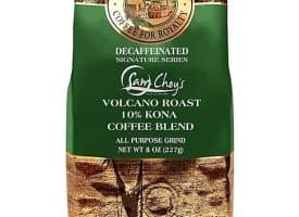 Royal Kona Decaf Sam Choy Whole Bean Medium Dark Roast Coffee 8oz