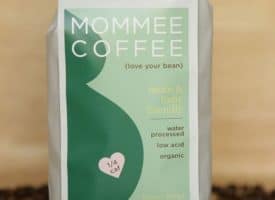 Mommee Coffee Quarter Caff Organic Ground Medium Dark Roast Coffee 12oz