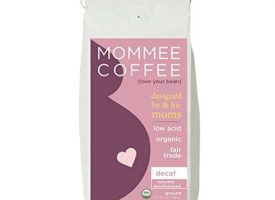 Mommee Coffee Decaf Organic Ground Dark Roast Coffee 12oz