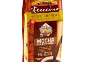 Teeccino Herbal Coffee Mocha Ground Medium Roast Coffee 11oz